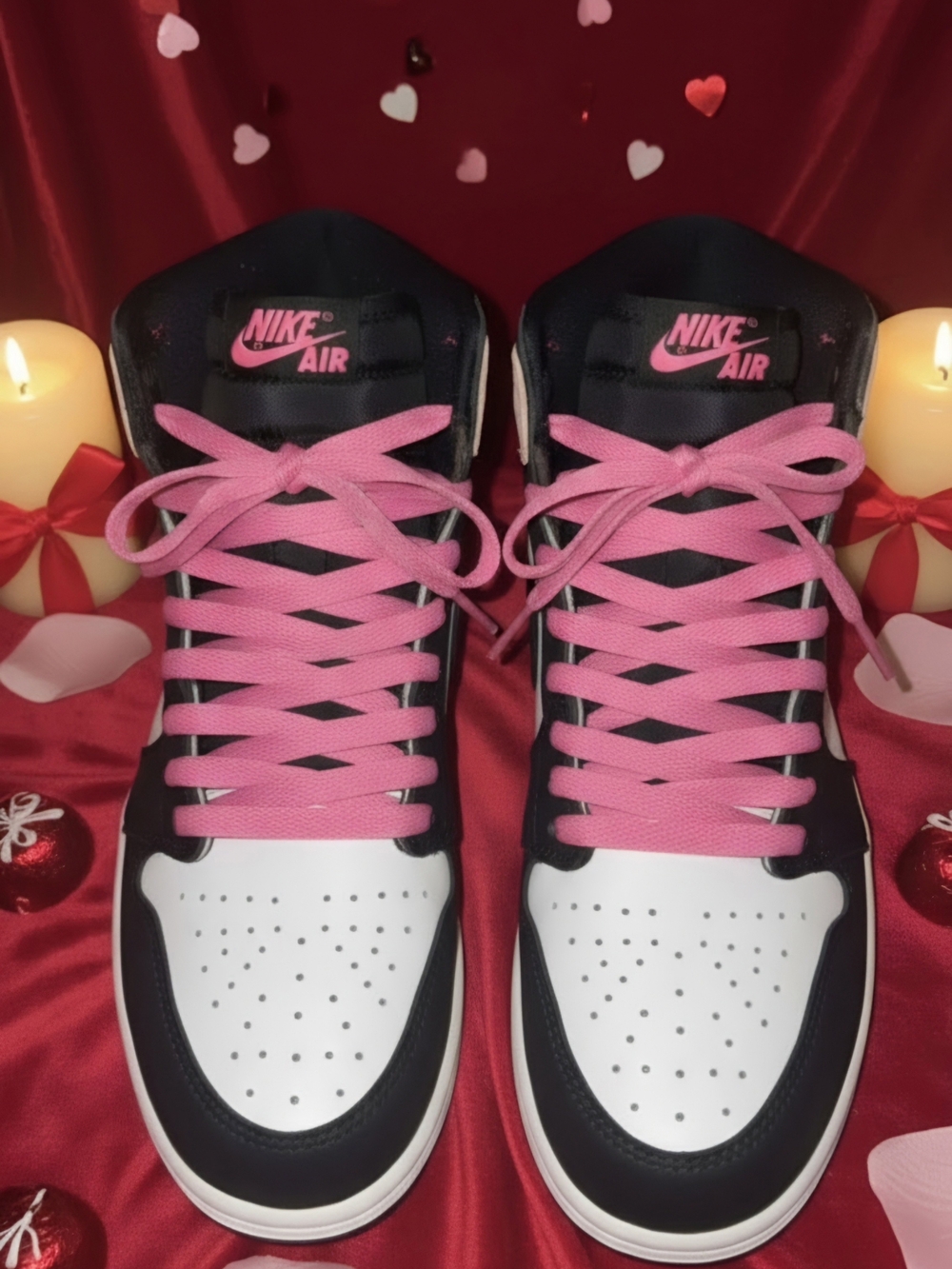 Nike Women’s High-Top Sneakers - Black & Pink